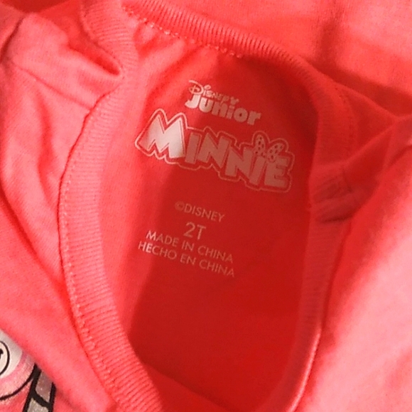 NEW DISNEY Minnie Mouse Toddler 3 pc Short Set & Ponytail Scrunchies 2T - Picture 15 of 16